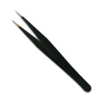 Tweezer Straight Black ESD-12