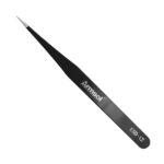 Tweezer Straight Black ESD-12