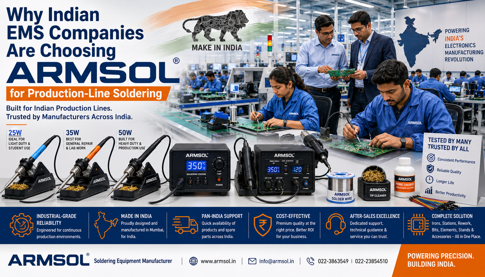 Why Indian EMS Companies Are Choosing Armsol for Production-Line Soldering